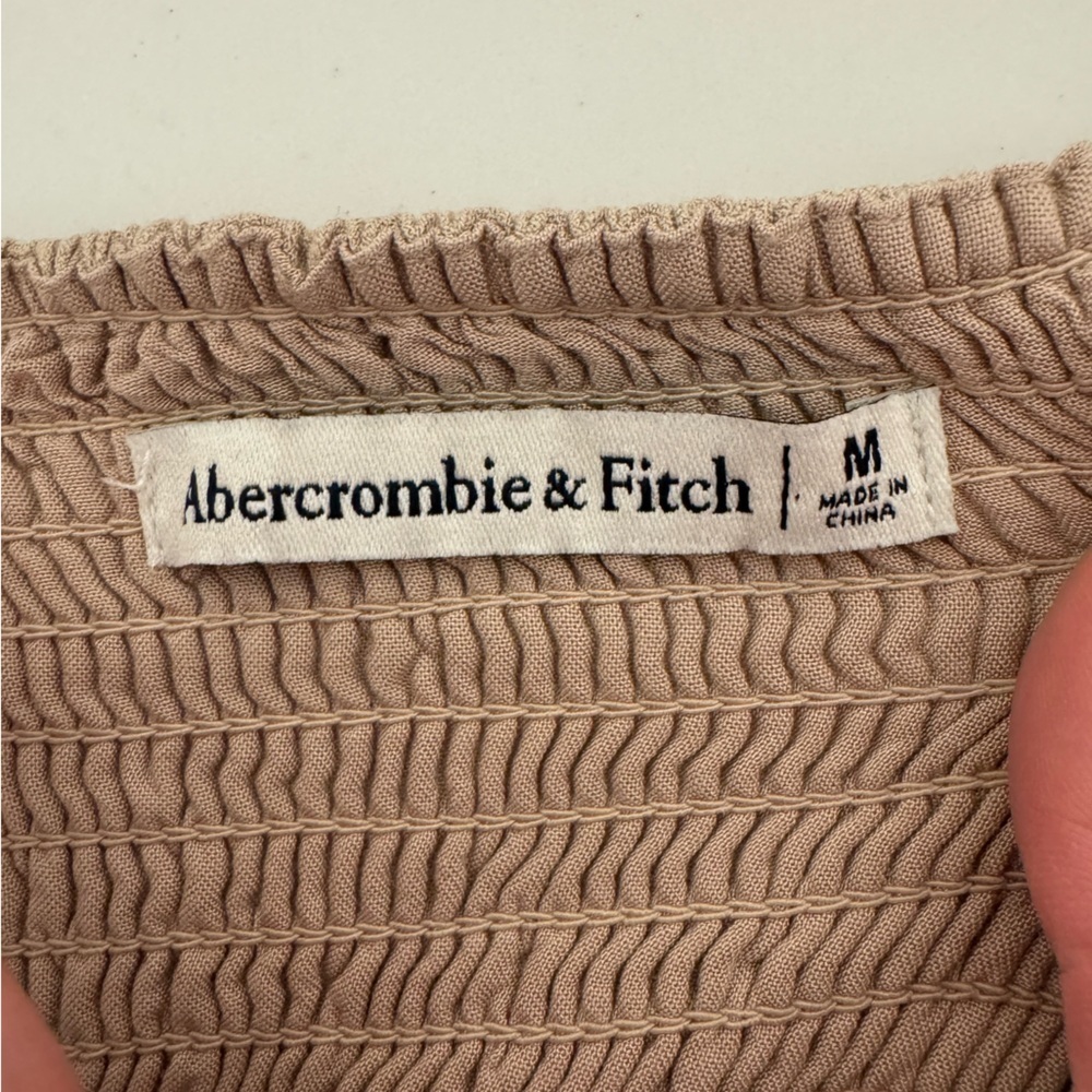 Abercrombie & Fitch Nude/Tan Corset Style Top- Medium - Picture 6 of 8